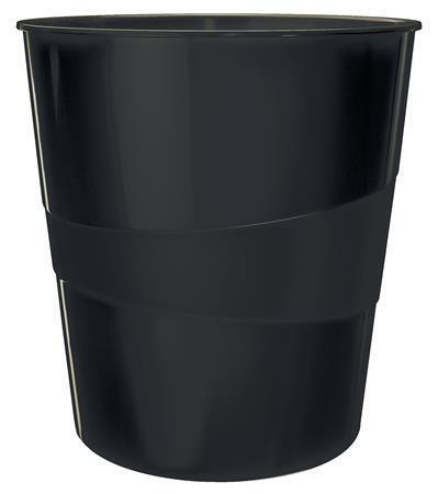 Odpadkový koš "Recycle", černá, 15 litrů, LEITZ 53280095