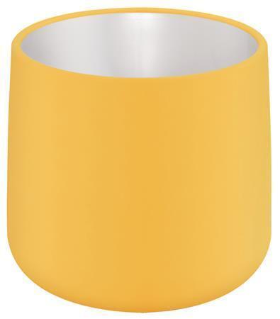 Květináč, žlutá, keramický, 13 cm, LEITZ 53310019