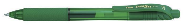 Gelové pero "EnerGelX BL107", zelená, 0,35 mm, s víčkem, PENTEL BL107-DX