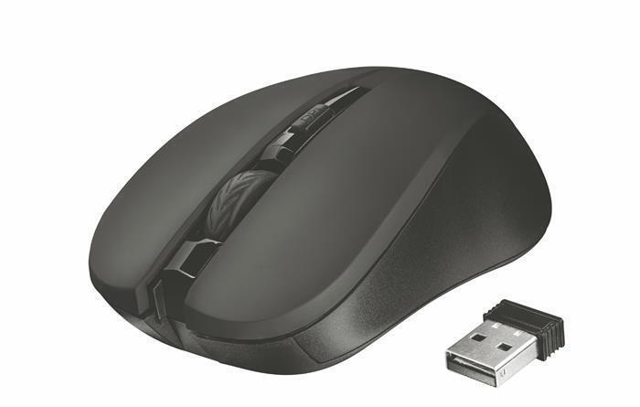Myš "Mydo", černá, bezdrátová, optická, USB, TRUST