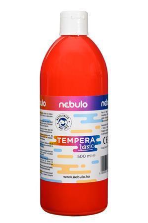Temperová barva, červená, 500 ml, NEBULO NTF-500-PI