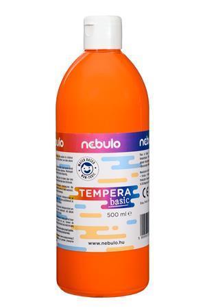 Temperová barva, oranžová, 500 ml, NEBULO NTF-500-NS