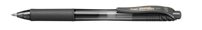 Gelové pero "EnerGelX BL107", černá, 0,35 mm, s víčkem, PENTEL BL107-AX