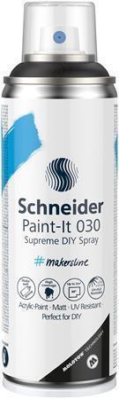 Akrylová barva ve spreji "Paint-It 030", černá, 200 ml, SCHNEIDER ML03050001