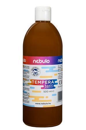 Temperová barva, hnědá, 500 ml, NEBULO NTF-500-BA
