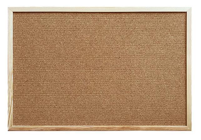 Korková tabule, oboustranná (korek/textil), 40 x 60 cm, dřevěný rám, VICTORIA MC030012010