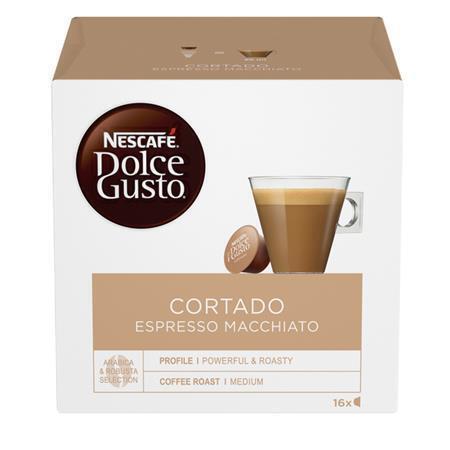 Kapsle do kávovaru, 16 ks, NESCAFÉ "Dolce Gusto Cortado"