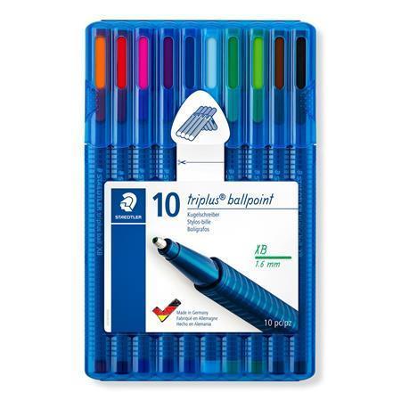 Kuličkové pero "Design Journey Triplus", sada 10 barev, 1,6 mm, STAEDTLER