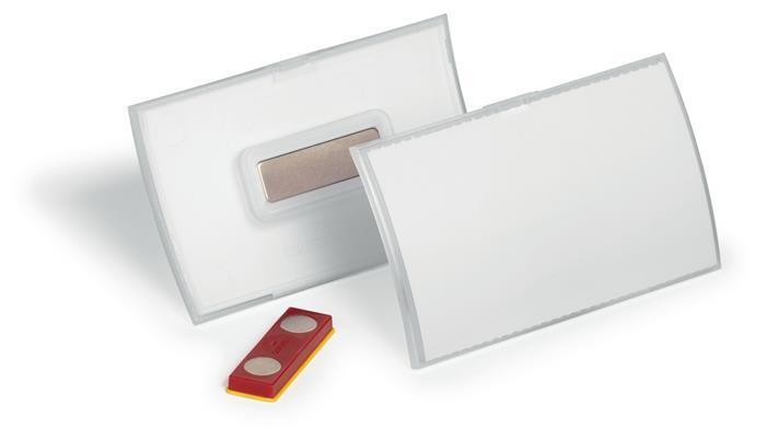 Jmenovka s magnetem "Click fold", 90 x 54 mm, DURABLE 826019