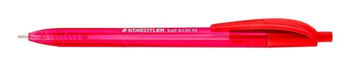 Kuličkové pero "Ball 423 F", 0,5 mm, červená, STAEDTLER