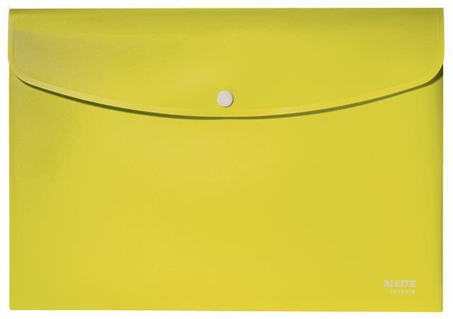 Desky s drukem "Recycle", žlutá, PP, A4, LEITZ 46780015