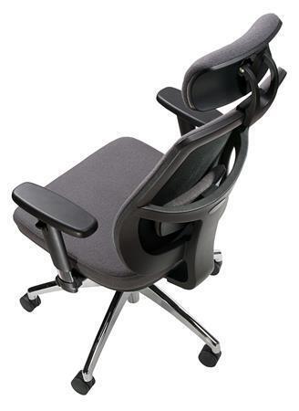 Manažerská židle "Grace", textilní, černá, MaYAH