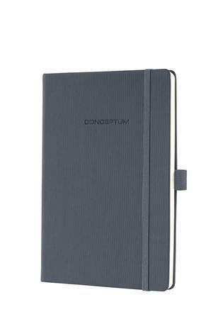 Exkluzivní zápisník "Conceptum", tmavě šedá, A5, čtverečkovaný, 194 listů, SIGEL