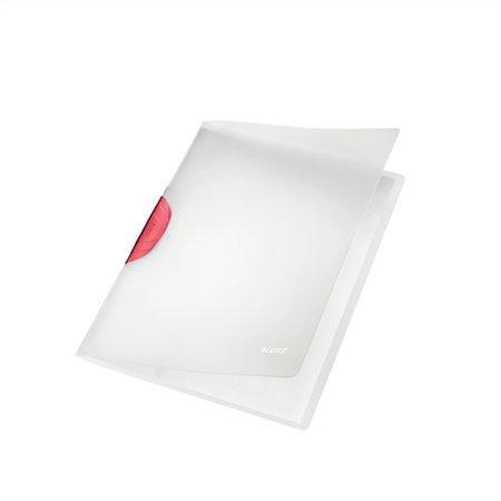 Desky s klipem "Color Clip Magic", červená, PP, A4, LEITZ