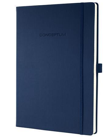 Exkluzivní zápisník "Conceptum", modrá, A4, čtverečkovaný, 194 listů, SIGEL