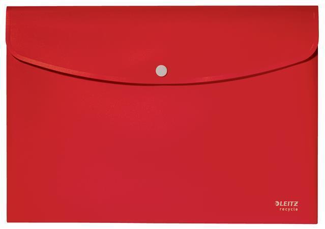 Desky s drukem "Recycle", červená, PP, A4, LEITZ 46780025