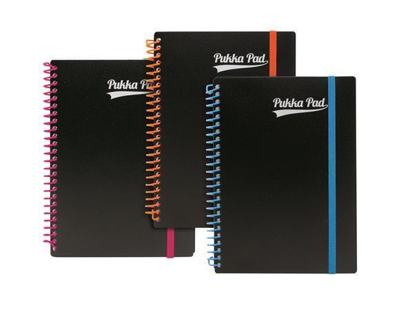 Blok "Neon notepad", A5, mix barev, linkovaný, 100 listů, spirálová vazba, PUKKA PAD