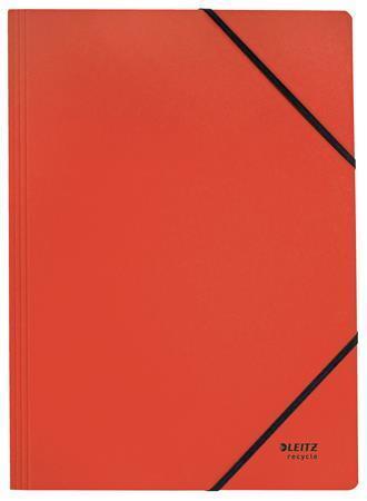 Desky na dokumenty "Recycle", červená, karton, A4, LEITZ 39080025