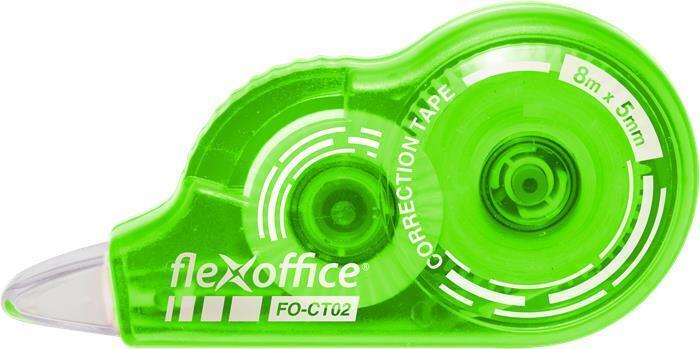 Korekční roller "FO-CT02", mix barev, 5 mm x 8 m, FLEXOFFICE