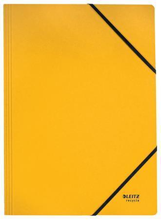 Desky na dokumenty "Recycle", žlutá, karton, A4, LEITZ 39080015