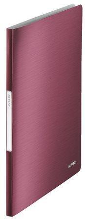 Katalogová kniha "Style", granátově červená, 20 kapes, A4, LEITZ