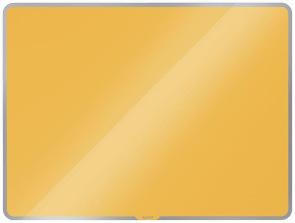 Magnetická skleněná tabule "Cosy", matně žlutá, 80x60 cm, LEITZ