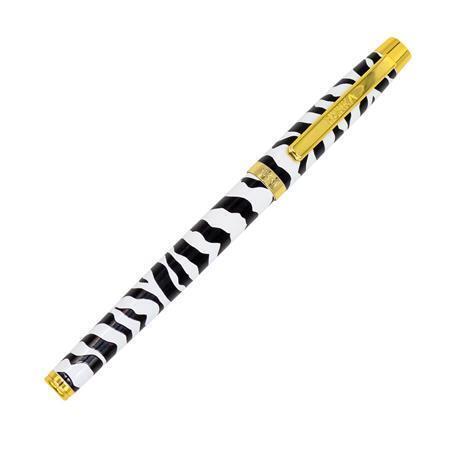 Kuličkové pero "Wild Premium Zebra", černá, 0,7 mm, s víčkem, PUKKA PAD 8931-WLD(ZA)