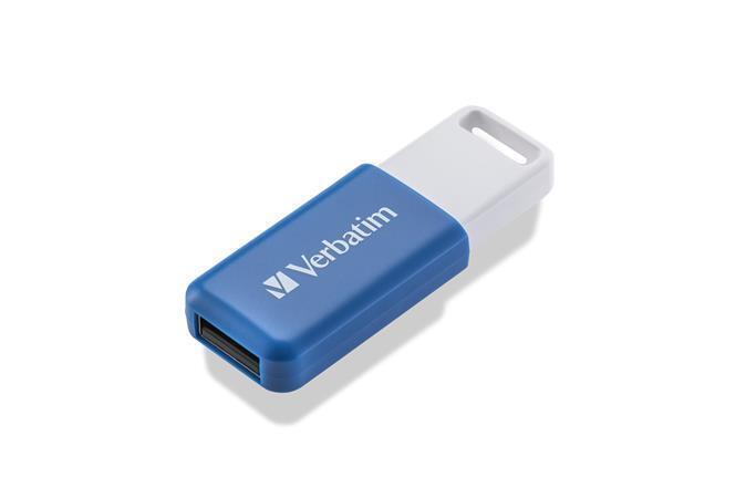 Flash disk "Databar", 64GB, USB 2.0, modrá, VERBATIM 49455
