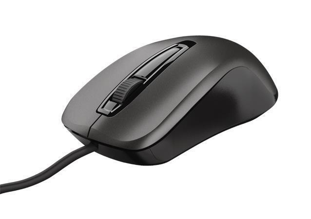 Myš "Carve", černá, drátová, optická, USB, TRUST 23733