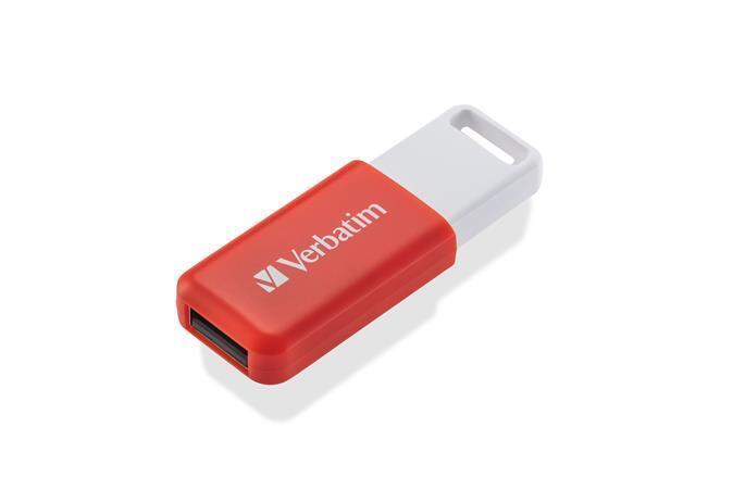 Flash disk "Databar", 16GB, USB 2.0, červená, VERBATIM 49453