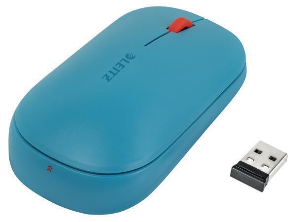 Myš "Cosy", modrá, bezdrátová, Bluetooth, LEITZ 65310061