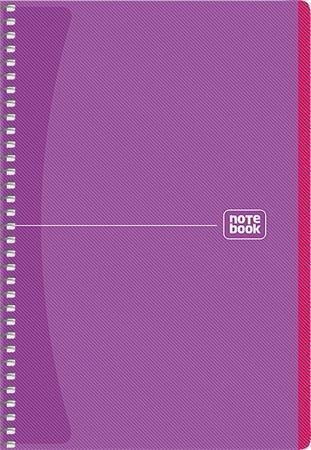 Spirálový sešit "Notebook", mix, A5, čtverečkovaný, 80 listů, SHKOLYARYK