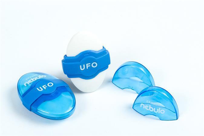 Pryž "UFO", mix barev, s plastovým pouzdrem