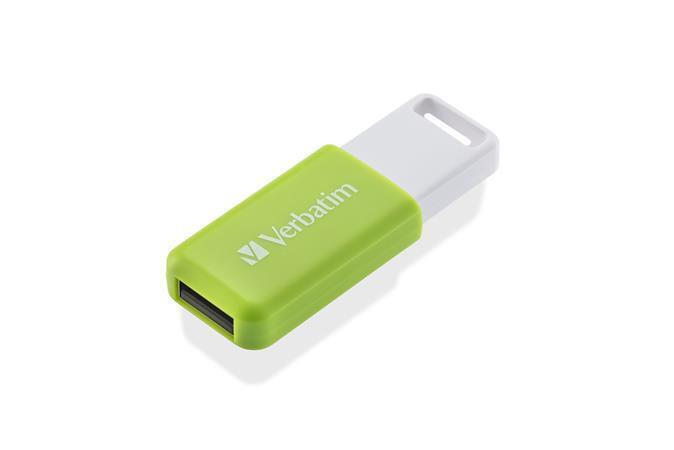 Flash disk "Databar", 32GB, USB 2.0, zelená, VERBATIM 49454