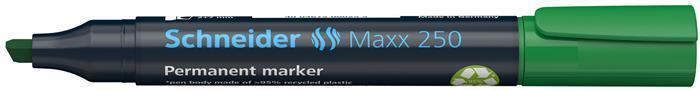 Permanentní popisovač "Maxx 250", zelená, 2-7mm, klínový hrot, SCHNEIDER