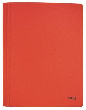 Desky s rychlovazačem "Recycle", červená, A4, karton, LEITZ 39040025