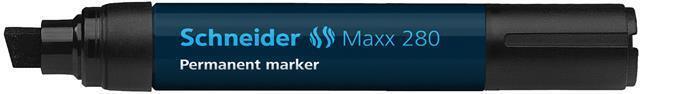Permanentní popisovač "Maxx 280", černá, 4-12mm, klínový hrot, SCHNEIDER