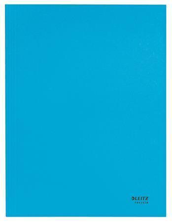 Spisové desky "Recycle", modrá, recyklovaný karton, A4, LEITZ 39060035