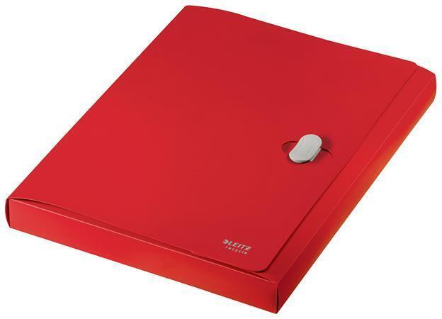 Desky na dokumenty "Jumbo", červená, PP, A4, LEITZ 46230025