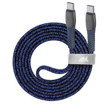 USB kabel "PS6105", USB-C - USB-C, 1,2 m, modrá, RIVACASE