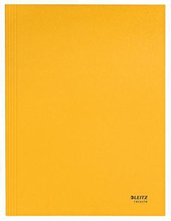 Spisové desky "Recycle", žlutá, recyklovaný karton, A4, LEITZ 39060015