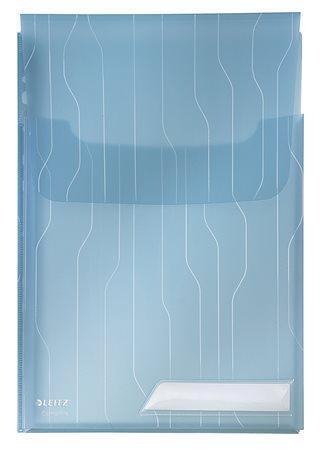 Závěsné desky "CombiFile", modrá, A4, 200 mikron, s rozšiřitelnou kapacitou, LEITZ