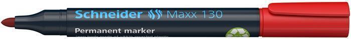 Permanentní popisovač "Maxx 130", červená, 1-3mm, kuželový hrot, SCHNEIDER